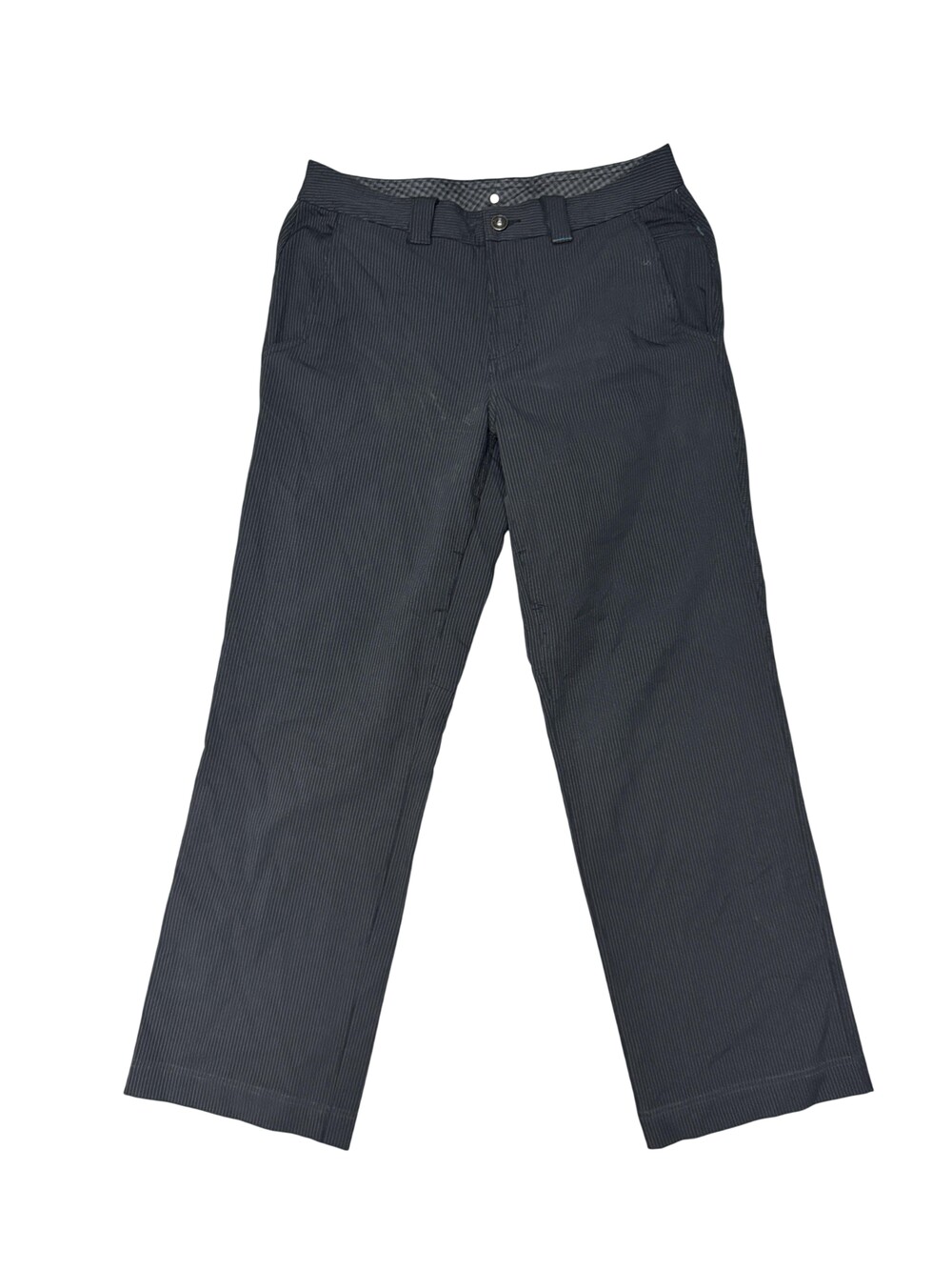 Lululemon Pants Mens 34x32 Black Pinstripe Straight Leg Casual Khakis Golf